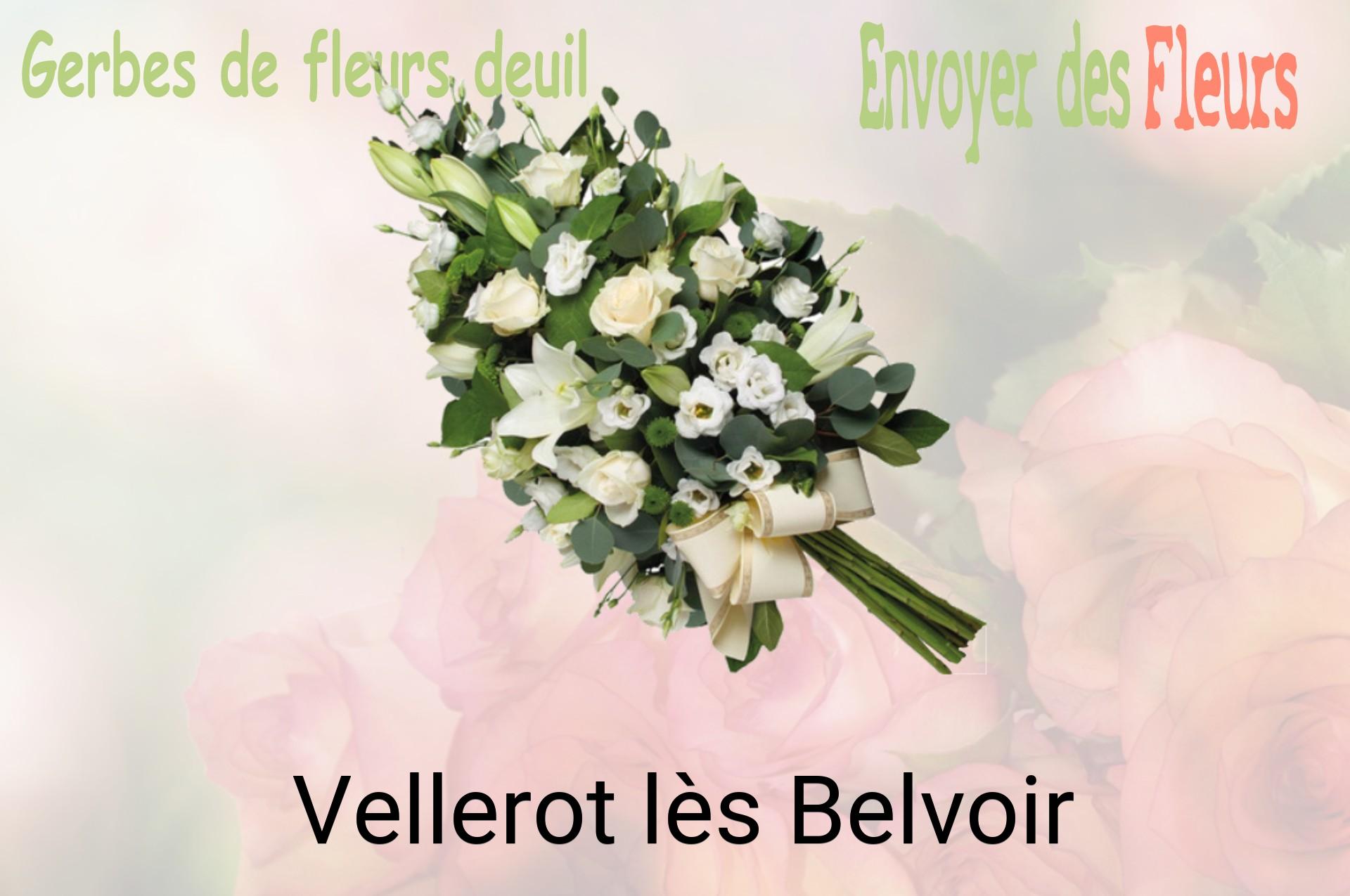 Gerbe de fleurs de deuil livrée à Vellerot-lès-Belvoir